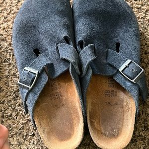 Birkenstock Boston Soft Footbed Suede Leather Clog